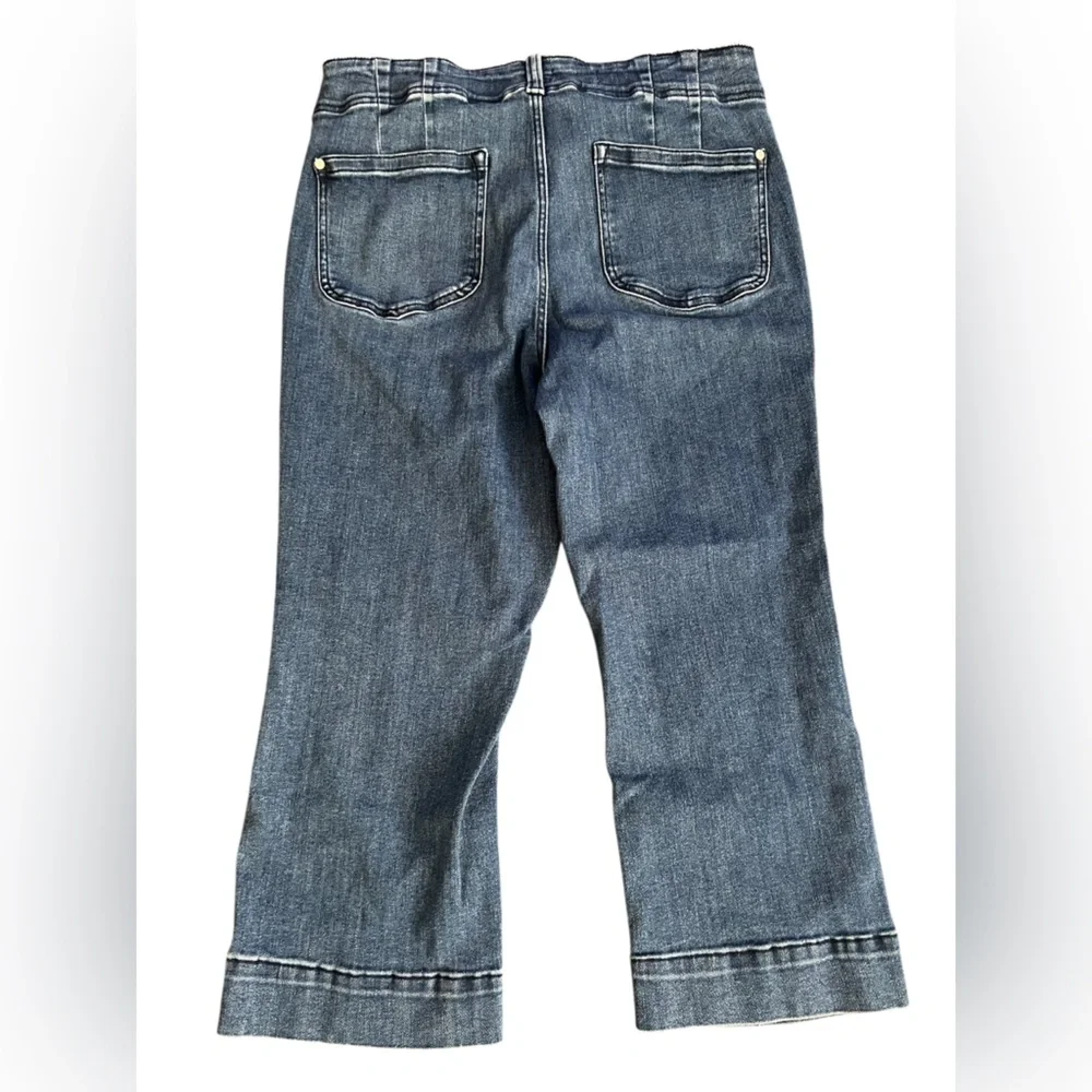 Anthropologie Pilcro Wide Leg Cropped Stretch Jeans Size 34 Excellent Condition - Picture 4 of 4